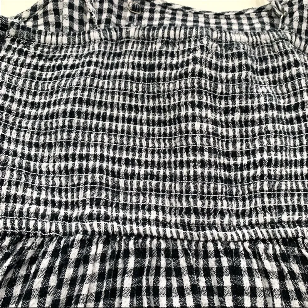 ✨ hollister black gingham tie-front mini dress✨